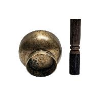 [rare Find], [naga Singing Bowl], Buddhist Hand Beaten, Antique Finishing, [select Accessories]