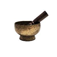 [rare Find], [naga Singing Bowl], Buddhist Hand Beaten, Antique Finishing, [select Accessories]