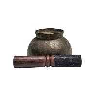 [rare Find], [naga Singing Bowl], Buddhist Hand Beaten, Antique Finishing, [select Accessories]
