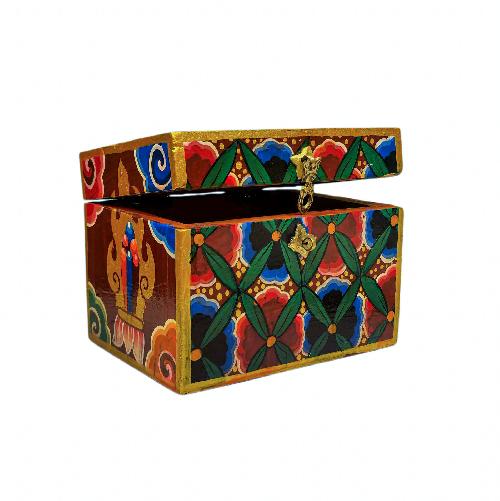 Wooden Tibetan Box-35521