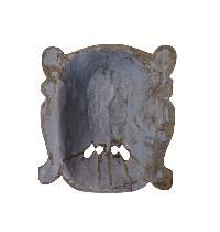[bhairav], Handmade Wooden Mask, Wall Hanging, [thangka Color Finishing], Poplar Wood