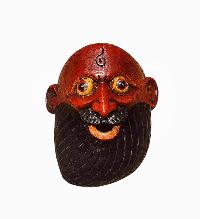 [joker], Handmade Wooden Mask, Wall Hanging, Painted, Poplar Wood, High Quality