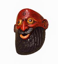 [joker], Handmade Wooden Mask, Wall Hanging, Painted, Poplar Wood, High Quality