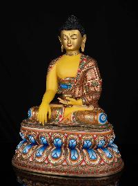 [shakyamuni Buddha], Buddhist Statue, [thangka Color Finishing], [face Painted]