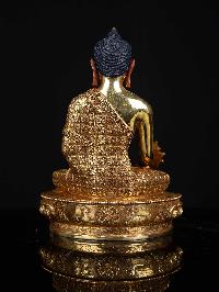[medicine Buddha], Buddhist Statue, [full Gold Plated], [face Painted]
