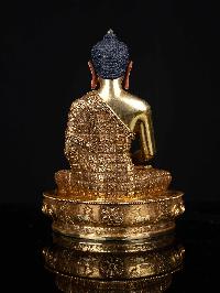 [amitabha Buddha], Buddhist Statue, [full Gold Plated], [face Painted]