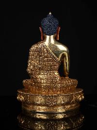 [shakyamuni Buddha], Buddhist Statue, [full Gold Plated], [face Painted]