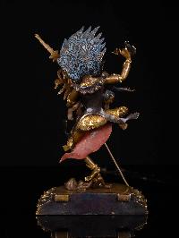 [vajravarahi], Buddhist Statue, [partly Gold Plated With Extra Gold], [face Painted]
