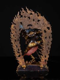 [vajravarahi], Buddhist Statue, [partly Gold Plated With Extra Gold], [face Painted]
