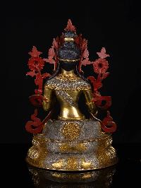 [white Tara], Buddhist Statue, [full Gold Plated], [face Painted]