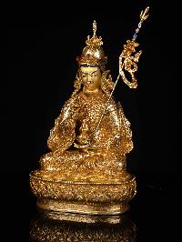 [padmasambhava], Buddhist Statue, [full Gold Plated], [face Painted]