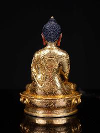 [shakyamuni Buddha], Buddhist Statue, [full Gold Plated], [face Painted]