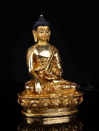 [shakyamuni Buddha], Buddhist Statue, [full Gold Plated], [face Painted]