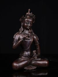 [vajrasattva], Buddhist Statue, [chocolated Oxidized]