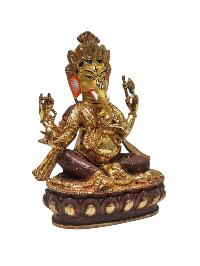 [ganesh], Buddhist Statue, [partly Gold Plated], [face Paint]