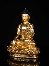[shakyamuni Buddha], Buddhist Statue, [full Gold Plated], [face Painted]