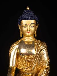 [shakyamuni Buddha], Buddhist Statue, [full Gold Plated], [face Painted]