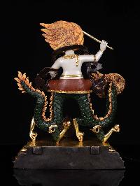 [white Jambhala], [hq] Buddhist Statue, [thangka Color Finishing], []