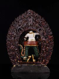 [white Jambhala], [hq] Buddhist Statue, [thangka Color Finishing], []