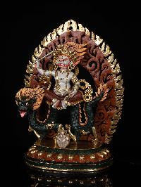 [white Jambhala], [hq] Buddhist Statue, [thangka Color Finishing], []