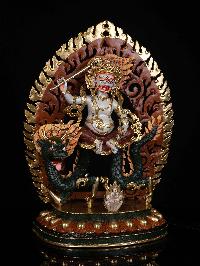 [white Jambhala], [hq] Buddhist Statue, [thangka Color Finishing], []