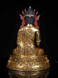 [shakyamuni Buddha], Buddhist Statue, [full Gold Plated], [face Painted]