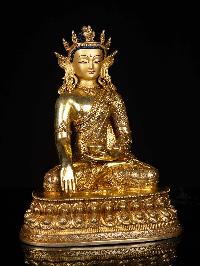 [shakyamuni Buddha], Buddhist Statue, [full Gold Plated], [face Painted]
