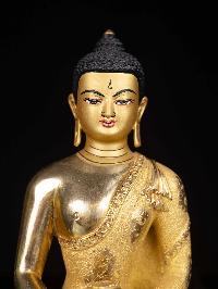 [amitabha Buddha], Buddhist Statue, [full Gold Plated], [face Painted]