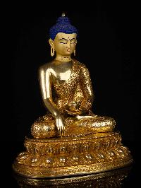 [shakyamuni Buddha], Buddhist Statue, [full Gold Plated], [face Painted]
