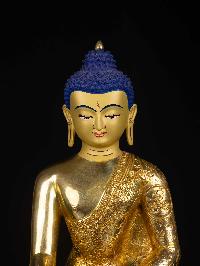 [shakyamuni Buddha], Buddhist Statue, [full Gold Plated], [face Painted]