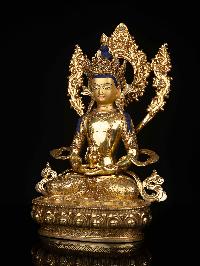 [aparimita] Buddhist Statue, [full Gold Plated], [stone Setting], [face Painted]