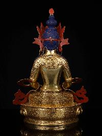 [aparimita] Buddhist Statue, [full Gold Plated], [stone Setting], [face Painted]