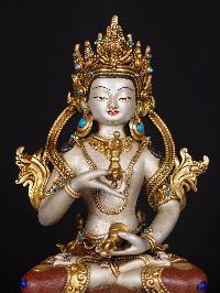 [vajrasattva], Buddhist Handmade Statue, [thangka Color Finishing], [stone Setting]