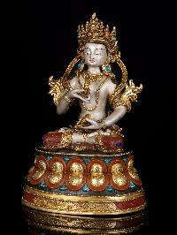 [vajrasattva], Buddhist Handmade Statue, [thangka Color Finishing], [stone Setting]