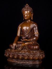 [shakyamuni Buddha], Buddhist Handmade Statue, [chocolate Oxidized]