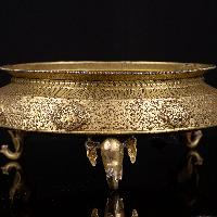 [khadkulo - Kota], Handmade Khadkulo - Kota Vase With Stand, [high Quality], [ashtamangala Design]