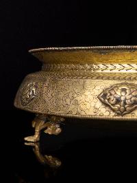 [khadkulo - Kota], Handmade Khadkulo - Kota Vase With Stand, [high Quality], [ashtamangala Design]