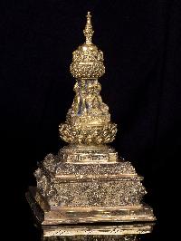 [stupa], Buddhist Handmade Statue, [brass Finishing]