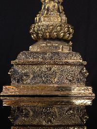 [stupa], Buddhist Handmade Statue, [brass Finishing]