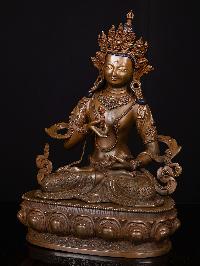 [vajrasattva], Buddhist Handmade Statue, [chocolate Oxidized]