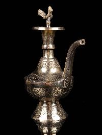 Handmade Traditional [nepali] Karuwa, Water Pot With Carving