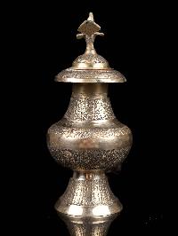 Handmade Traditional [nepali] Karuwa, Water Pot With Carving