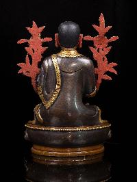 [tsongkhapa], Buddhist Handmade Statue [partly Gold Plated], [face Painted]