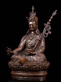 [padmasambhava], Buddhist Handmade Statue, [chocolate Oxidized]