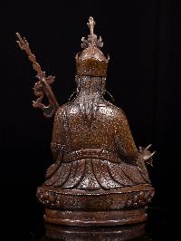 [padmasambhava], Buddhist Handmade Statue, [chocolate Oxidized]