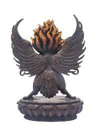[garuda], Buddhist Miniature Statue, [chocolate Oxidized]
