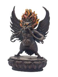 [garuda], Buddhist Miniature Statue, [chocolate Oxidized]