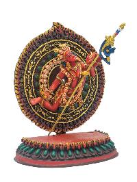 [akash Yogini], Buddhist Miniature Statue, [thangka Color Finishing]