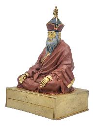 [chatral Rimponche] Buddhist Miniature Statue, [thangka Color Finishing], [face Painted]
