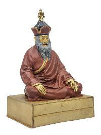 [chatral Rimponche] Buddhist Miniature Statue, [thangka Color Finishing], [face Painted]